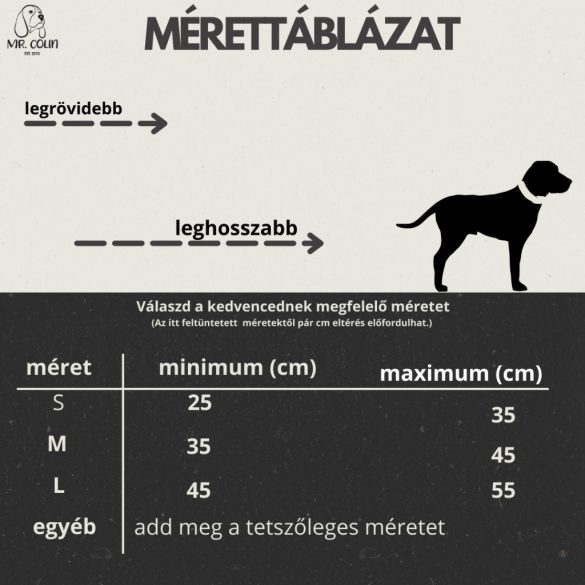 Fekete fehér nyakörv 