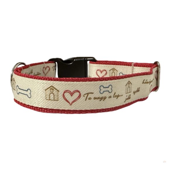 Colin nyakörv (fekete,piros) 